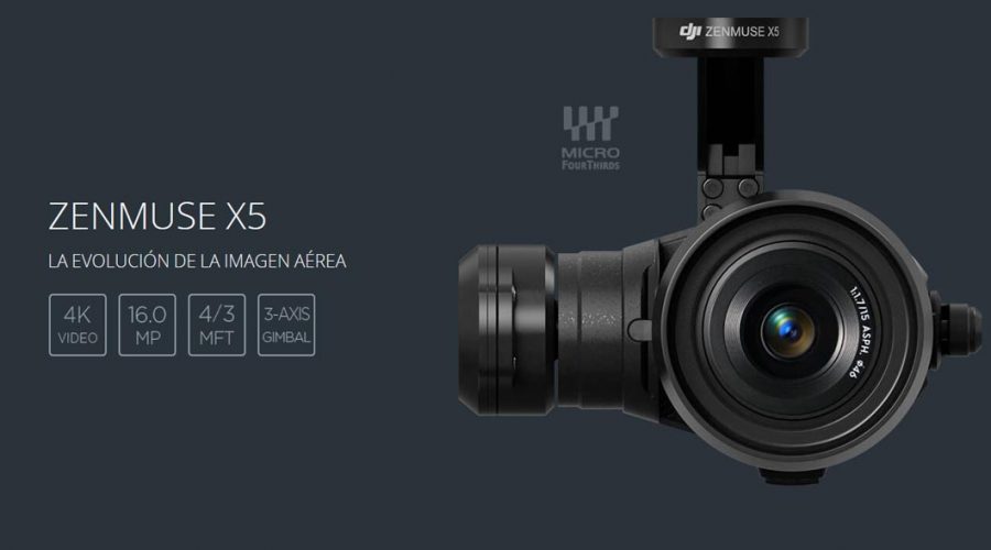 Video Cámara para dron DJI Zenmuse X5 Video Cámara para dron DJI Zenmuse X5