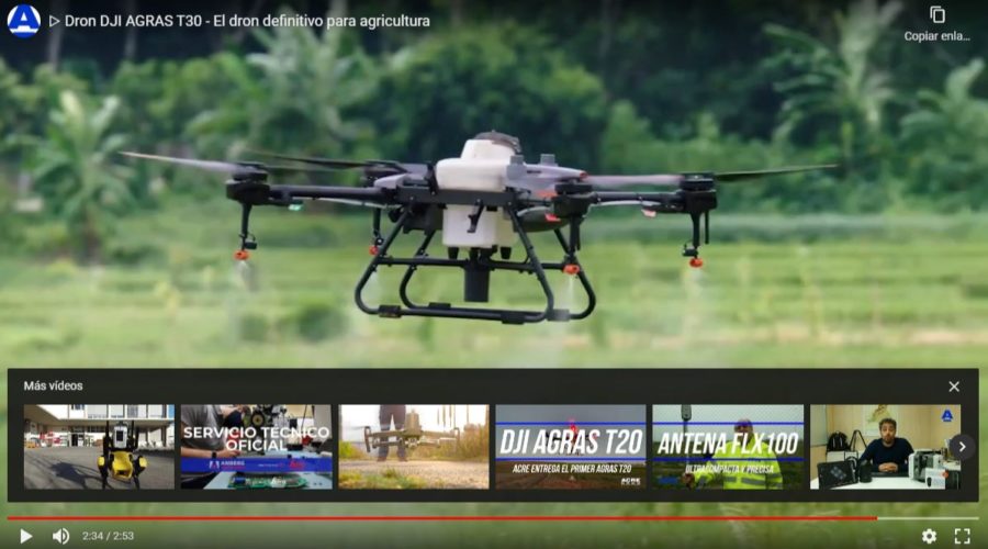 Video Dron pulverizador DJI AGRAS T10