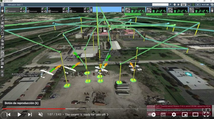 Video UgCS COMMANDER gestión de flotas de drones