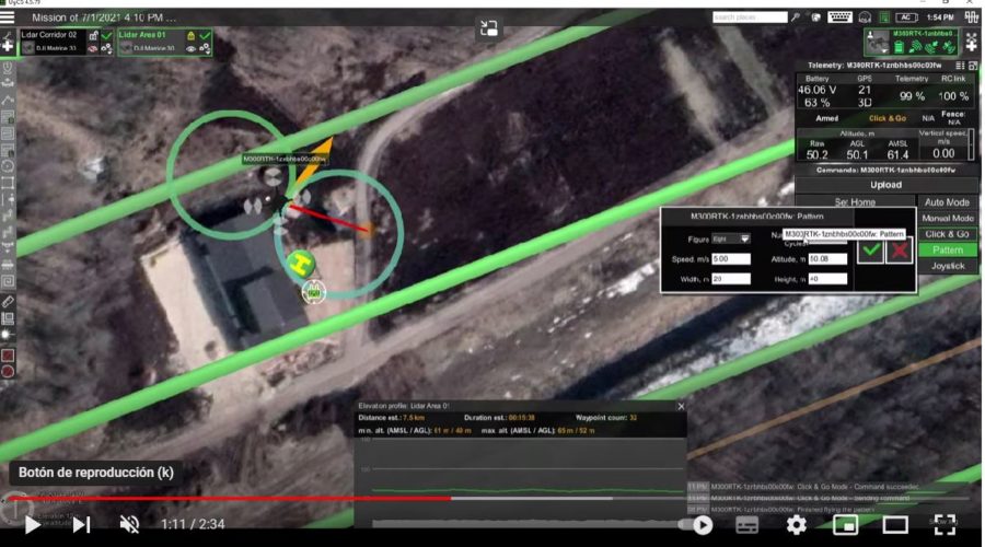 Video UgCS ENTERPRISE Software para cartografía con dron