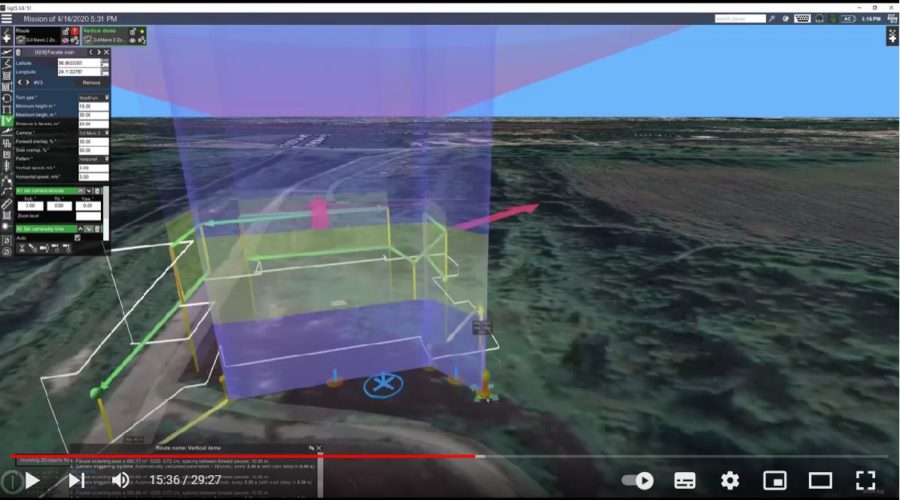 Inspecciones verticales automáticas con dron video