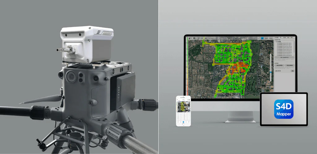 Detector de gas letal con dron Sniffer 4D-14