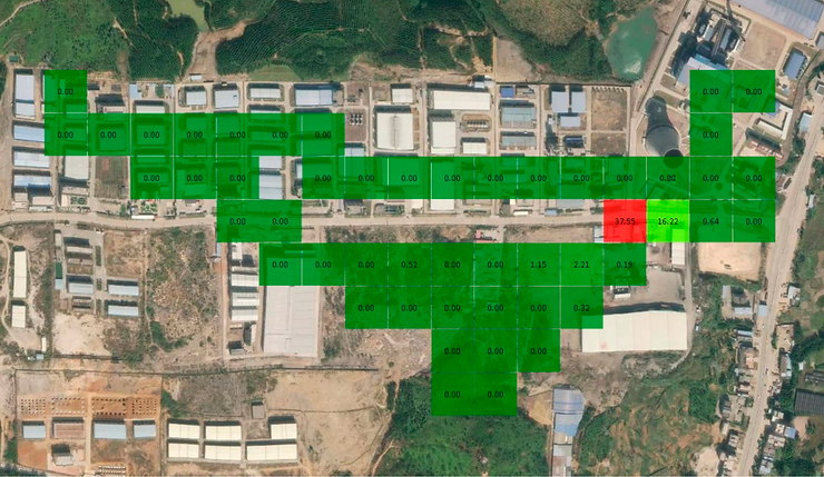 Detecta contaminación con drones